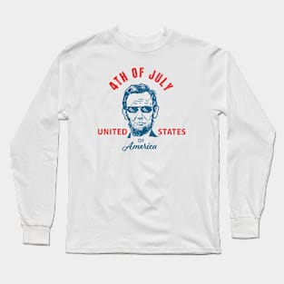 abraham lincoln - USA Long Sleeve T-Shirt